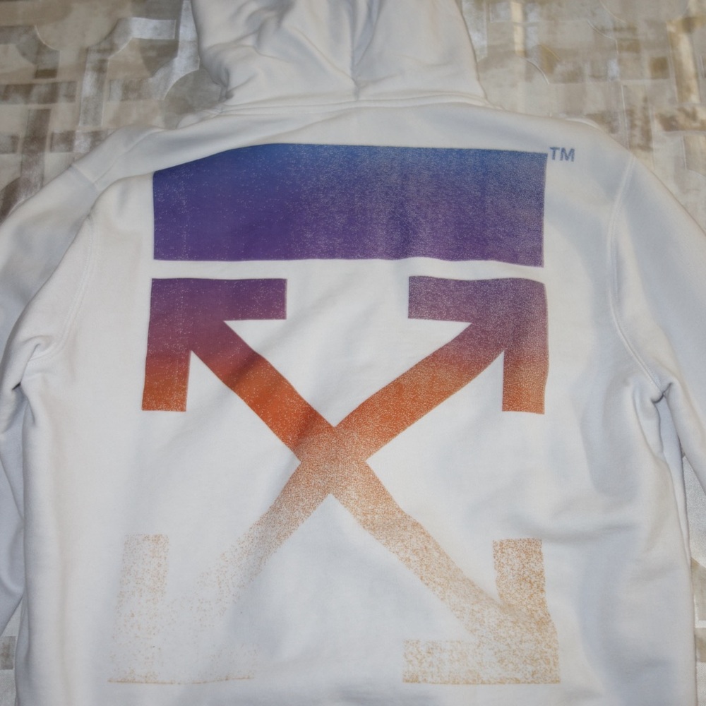 Used Off-White Mens Degrade Hoodie Slim Fit Size Large - Great Condition